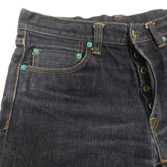 Japan Blue Selvedge Raw Denim Jeans Men's 32x26 Straight Leg Made in Japan - Picture 7 of 14